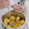 Stainless Steel Wave Shape Potato Masher Fruit Cutter Crusher Kitchen Supply