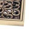 Antique Finish Floor Drain Grate Square Shape Floor Strainer Elegant Drain Strainer  Toilet