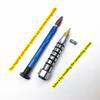 5pcs Dent Repair Hammer Head Tip Screw Stainless Leveling Pen Tip Conversion Docking Screw 5/16 Connection Screw