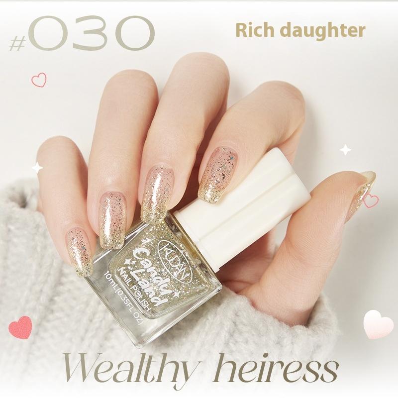 Ny Kudan Kudan neglelakk, bakefri, hurtigtørkende, rivende, lett duft 10 ml vannbasert neglelakk