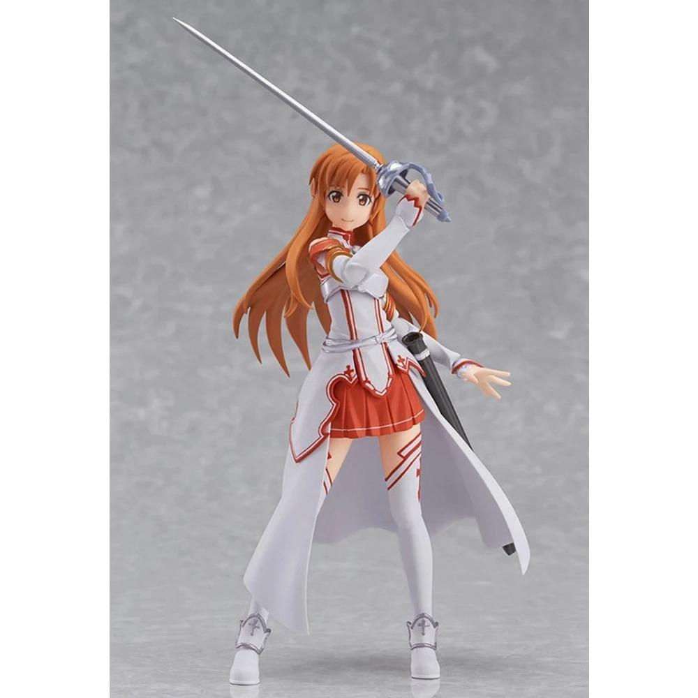 15CM Anime Figure Sword Art Online Yuuki Asuna Action Figure Standing Figure Toy with Action Face Swap PVC Collectible Gift
