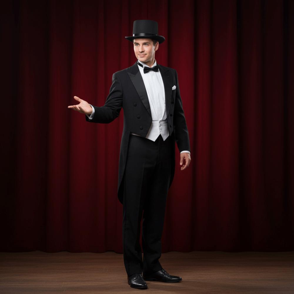 Multi Occasion Wear Magicians Hat Magician Costume Jazz Hat Fashion Magician Top Hat Party