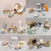 1 Set Micro Landscape Dollhouse Model Cat Trees Scratcher Deccoration Accessories Toy Mini Cat Ornament