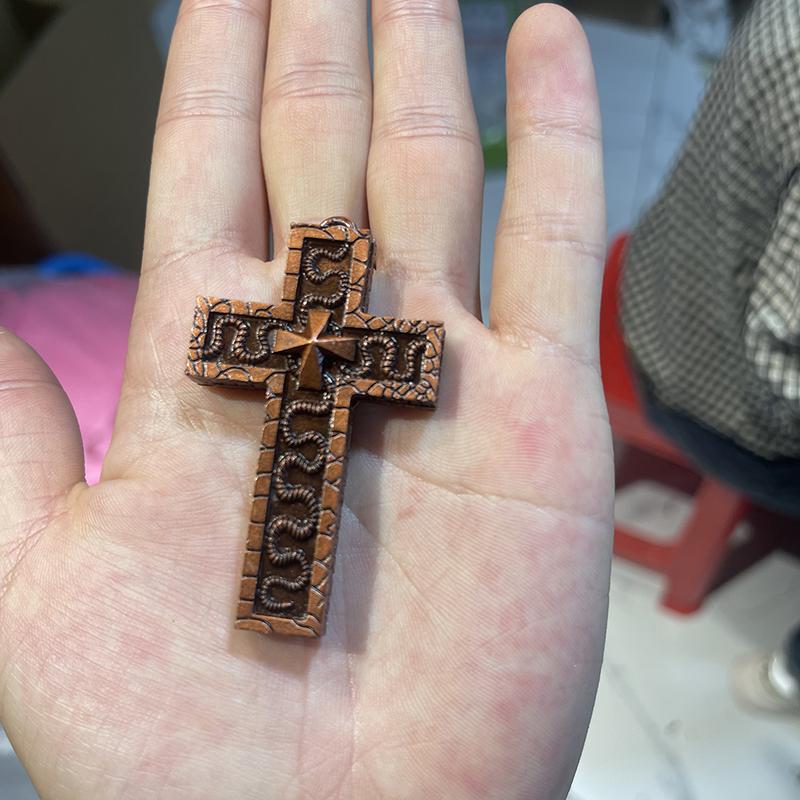 Exquisite Double-Layered Cross Snake-Shaped Pendant Necklace For Men Women Personalized Punk Necklace Jewelry Accessories Gifts