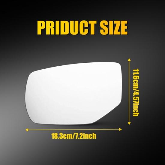 Mirror Glass For 2013 2014 2015-2017 Honda Accord Driver Side Heated 76253T2GA11