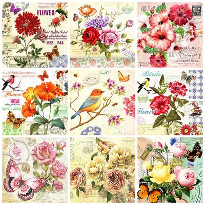 5D DIY Diamant Malerei Vogel Mosaik Tier voller Platz/Runde Diamant Stickerei Blume Handwerk Home Decor