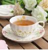 Nordic Ceramic Coffee Mug Afternoon Tea English Pumpkin Cup Set Handmade Floral Mug with Floral Patterns Black Tea Cup