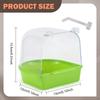 Bird Bath Box Cage Accessory Versatile Parrot Bowl Hanging Bathtub for Canary Budgie