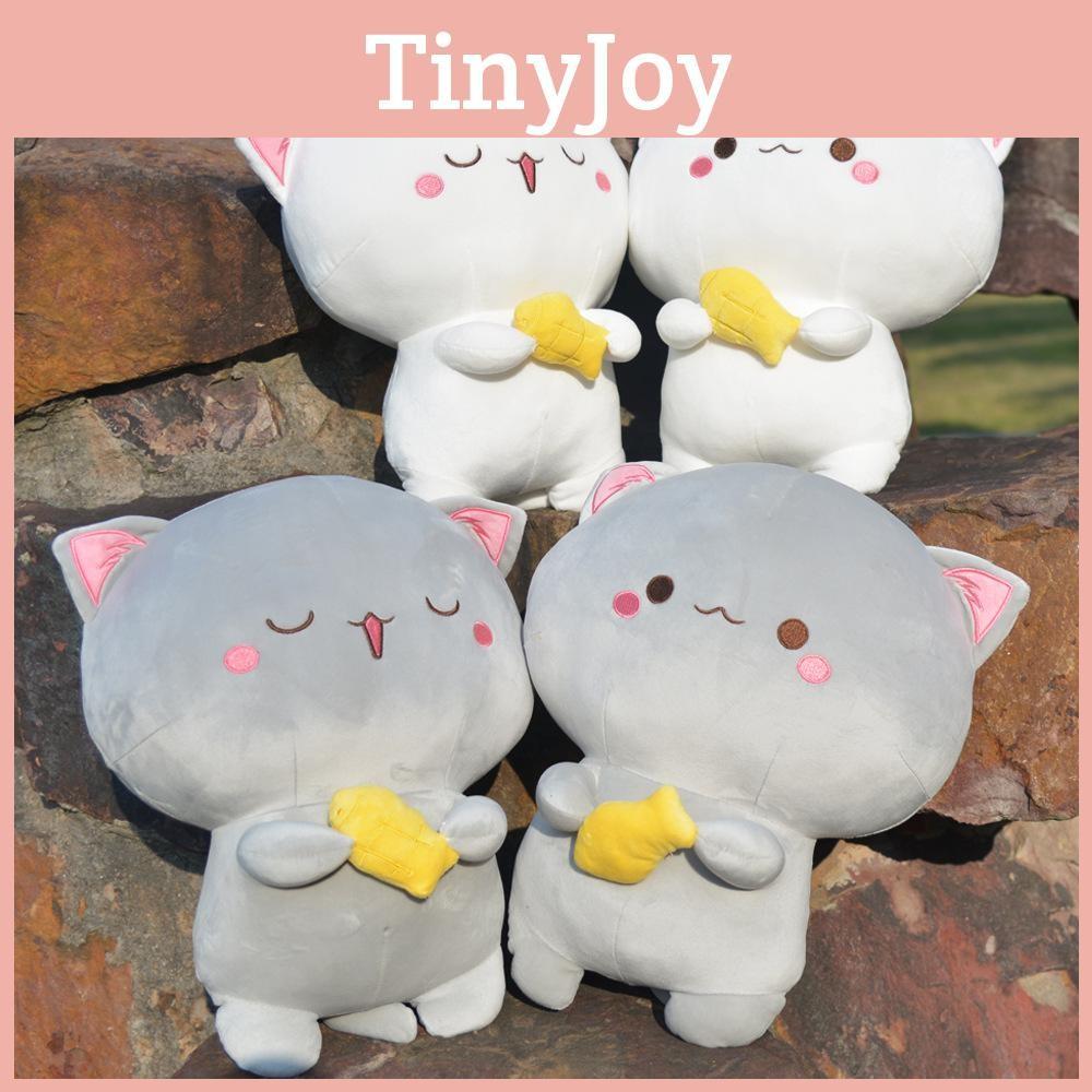 Peach With Cat Fish Plush Toy Cartoon Stuffed Doll Room Decoration Gift Kids