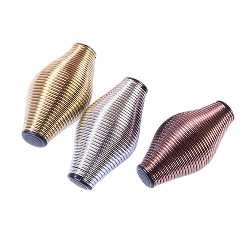 1 Stück Federgriffball Metallgriff Krafttraining Hand Dekompression Entspannung Rehabilitation Elastischer verchromter Fingertrainer