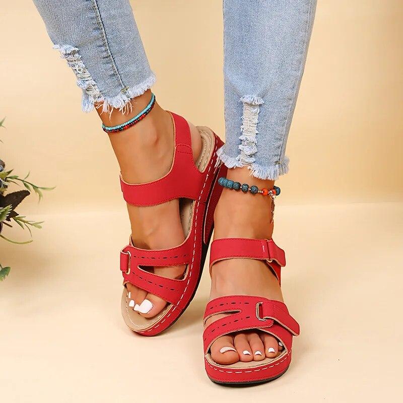 Summer Wedge Sandals for Women 2024 New Fashion Non Slip Beach Shoes Woman Lightweight Casual Platform Sandals Female Plus Size