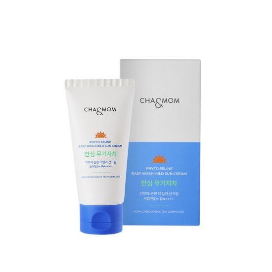 

Chan&Mom Phytocerine Easy Wash Mild Sunscreen SPF50+ PA++++ Baby & Kids Gentle UV Protection 60ml