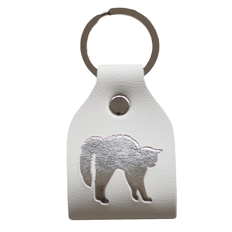 

[poppen poppin] cat cat key ring key case key ring key Cat goods Fashionable accessories leather miscellaneous goods Matching pair cute cute father s