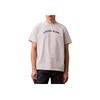 Letter Print Comfortable Knitted Round Neck Short Sleeve T-Shirt Men Tops Gray Purple LV04RB849G-6XU