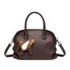 Fashion lychee pattern portable women's bag niche high-end sense large capacity shoulder crossbody bowling shell bag