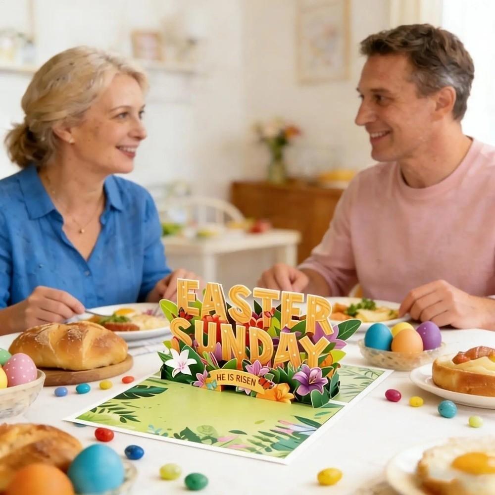 with Envelope 3D Popup Easter Card Paper Arts Celebration Card  Home Ornaments