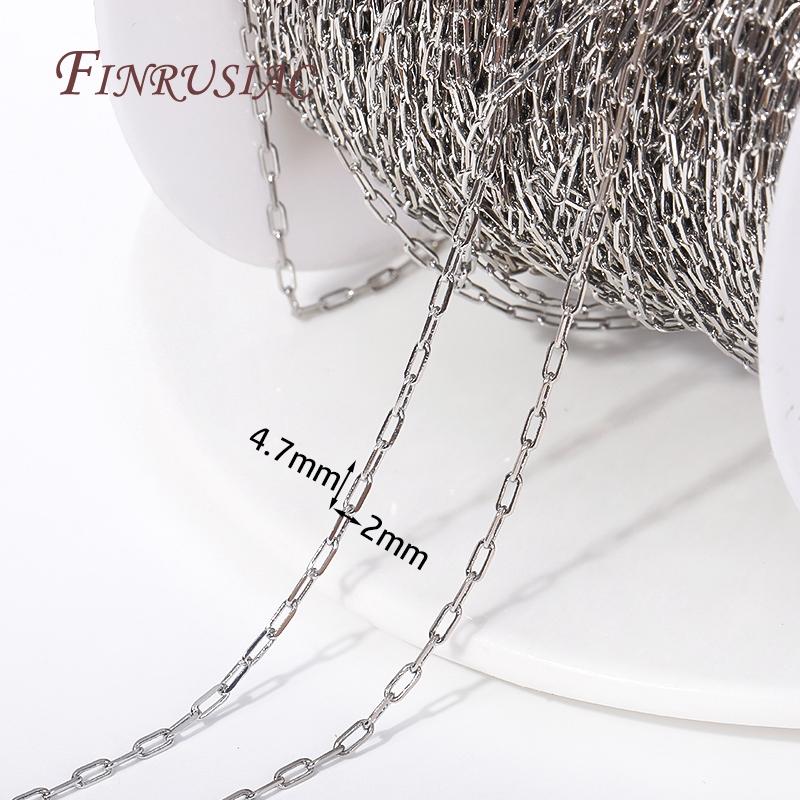 DIY Jewelry Making Chains 14K Gold Plated Metal Square Thin Chains High Quality Spool Chains For DIY Necklace Bracelet Materials