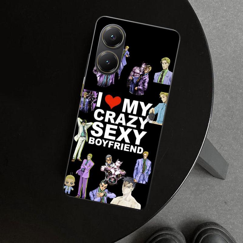 JoJo Kira Yoshikage Killer Queen Phone Case Cover for Xiaomi Poco X6 X5 X7 Pro F7 Ultra Redmi 15C 15 13C 13 12C 12 10C 10 10A 9C