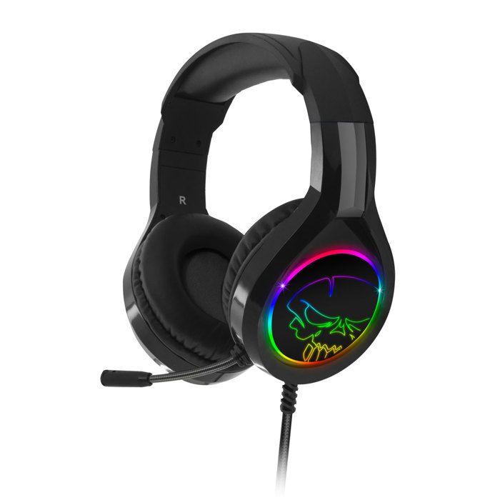 Herní sluchátka - SPIRIT OF GAMER - PRO-H8 - LED RGB - Flexibilní mikrofon - Imitace kůže