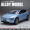 AKW1  Auto Tesla Model Y Alloy Car Model Toy Sound Light Horn Opening Door Alloy Vehicle Collectible Simulation Model for Ages...