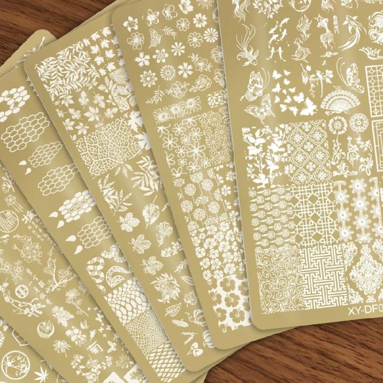 Floral Designs Nails Art Stamping Plate Nail Stamp Plate Nail Plate Template Nail Images Plates for Manicure Nail Decors