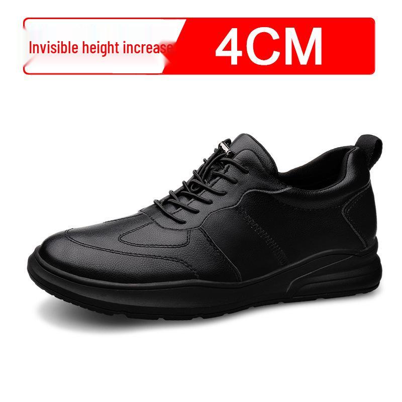 Men s Summer Breathable 8CM Height Increasing Skate Shoes - Casual British Style Trend