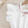 8-12Y Girls Dresses Pop Children's Summer New Foreign-style Fly Sleeve Dress Colour Temperament Pleated Skirt