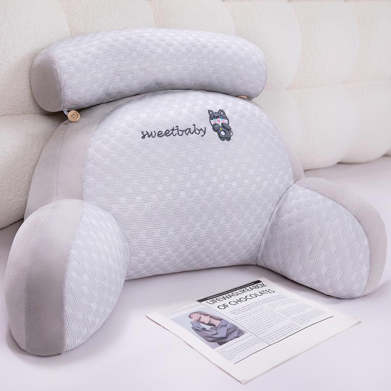 

Летняя подушка-спинка из латекса с ледяными бобами – Мягкая большая поддержка изголовья для кровати и чтения 70x50 cm