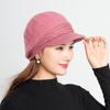 Mid Aged and Elderly Women's Warm and Knitted Beret for Autumn and Winter, New Beret for Outdoor Travel