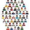 52PCS Minifigures Building Bricks,Buliding Minifigures, Action Figure, Mini Figure Toy, MINIFIG People,Suitable for Collection, The Best Gift for