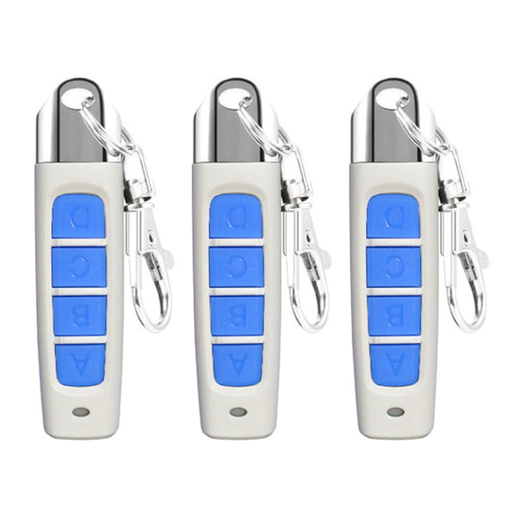3pcs Easy To Use Copy Remote Controller Universal Garage Door Wireless Cloning Key Fob for Electric Openers Car Alarms