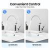 110V 3000W Instant Electric Hot Water Faucet, 304 Stainless Steel Kitchen Sink Faucet with LED Display for Home Bathroom
