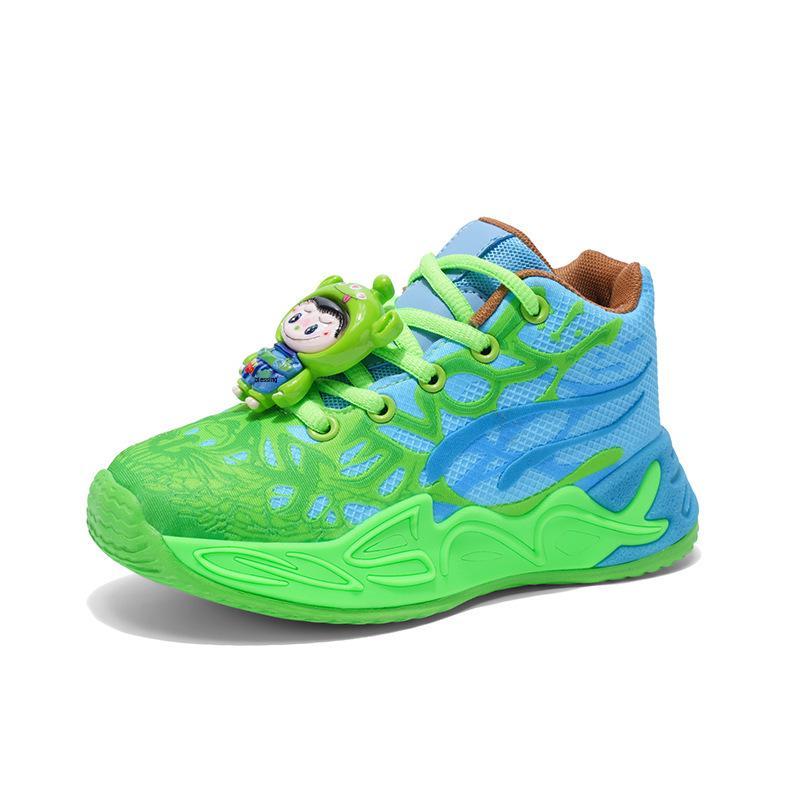 2025 Men's High-Top Waterproof Leather Basketball Shoes - Lightweight, Trendy, Cement Busters for Teens & Boys