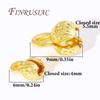 4/5.5MM Brass Cord Ends 18K Gold Plated Clam Shell Bead Tip Ball Chain Crimp Findings For DIY Beading Jewellery Making Supplies