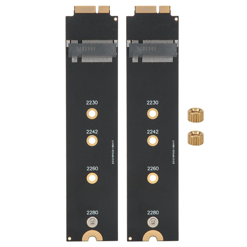2pcs For SATA M.2 NGFF SSD To 2010 2011 for OS X Air A1370 A1369 Converter Adapter Card (12+6 Contacts)