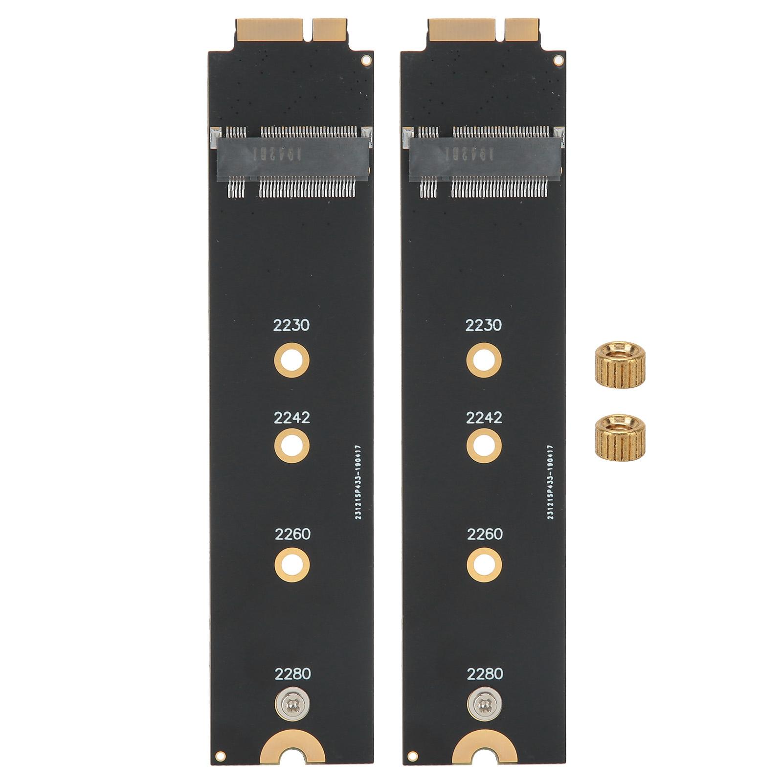 

2pcs For SATA M.2 NGFF SSD to 2010 2011 for OS X Air A1370 A1369 Converter Adapter Card (12+6