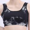 Seamless Tie-Dye Yoga Sports Bra with Stylish Back Design