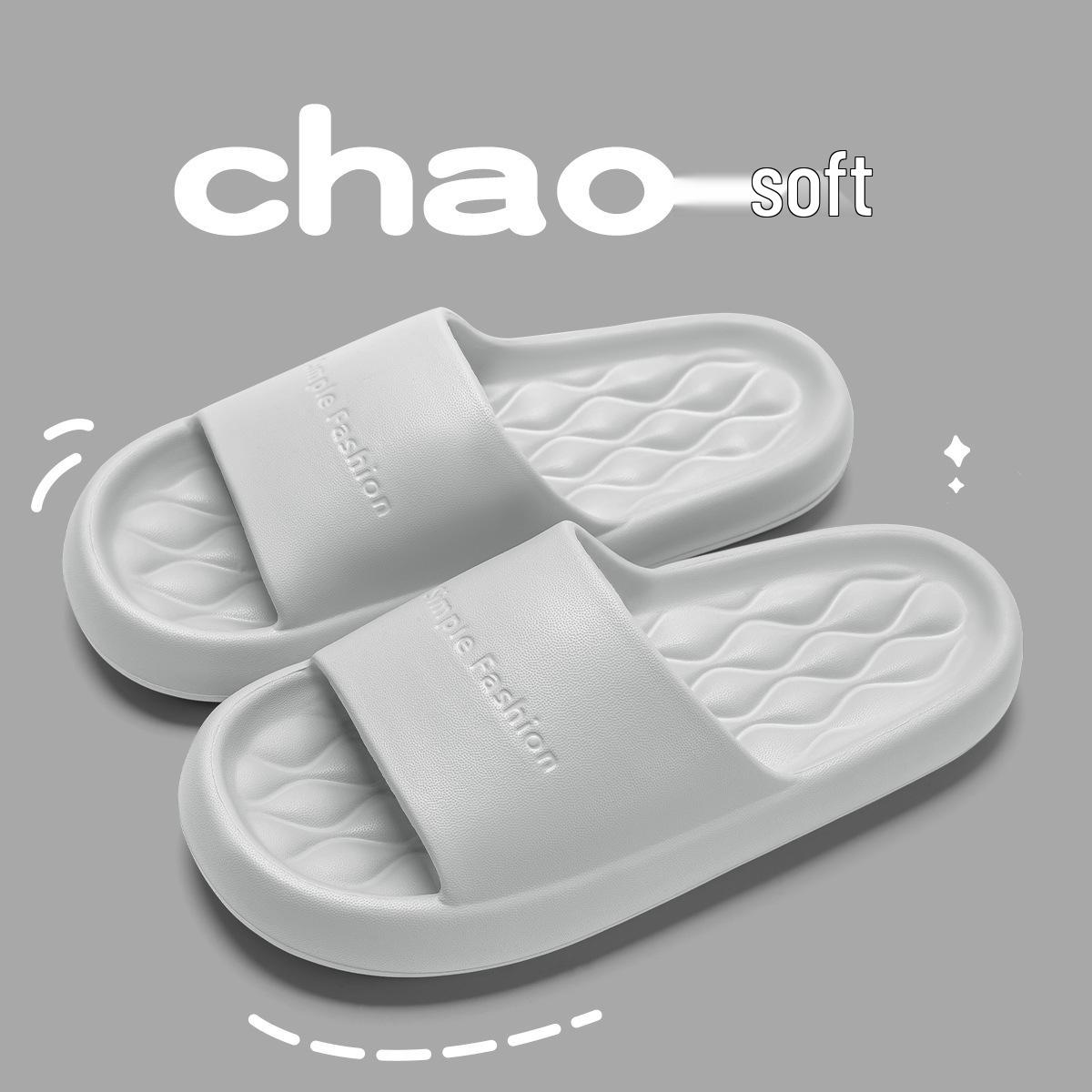 

Jie Liya 2025 EVA Нескользящие Толстоподошвенные Унисекс Домашние Тапочки для Ванной Комнаты 40-41 [Fits 39-40]