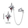 No Pierced Point Star Earring With Stone For Cartilage Ear Cuff Party Or Wear