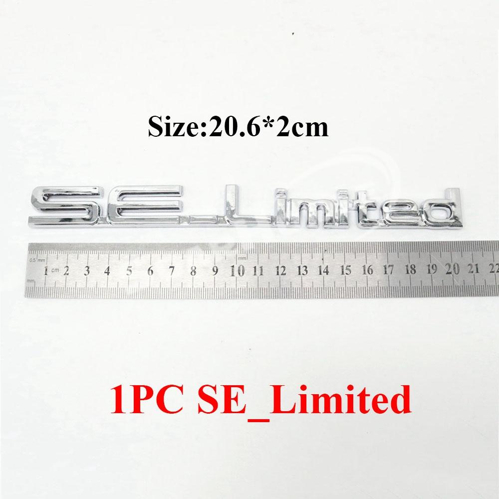 Rear Trunk Script Letter Nameplate Badge Decal Emblem Sticker For SELIMITED Tourer Chaser Platinum Vnturbo Spacio Funcargo