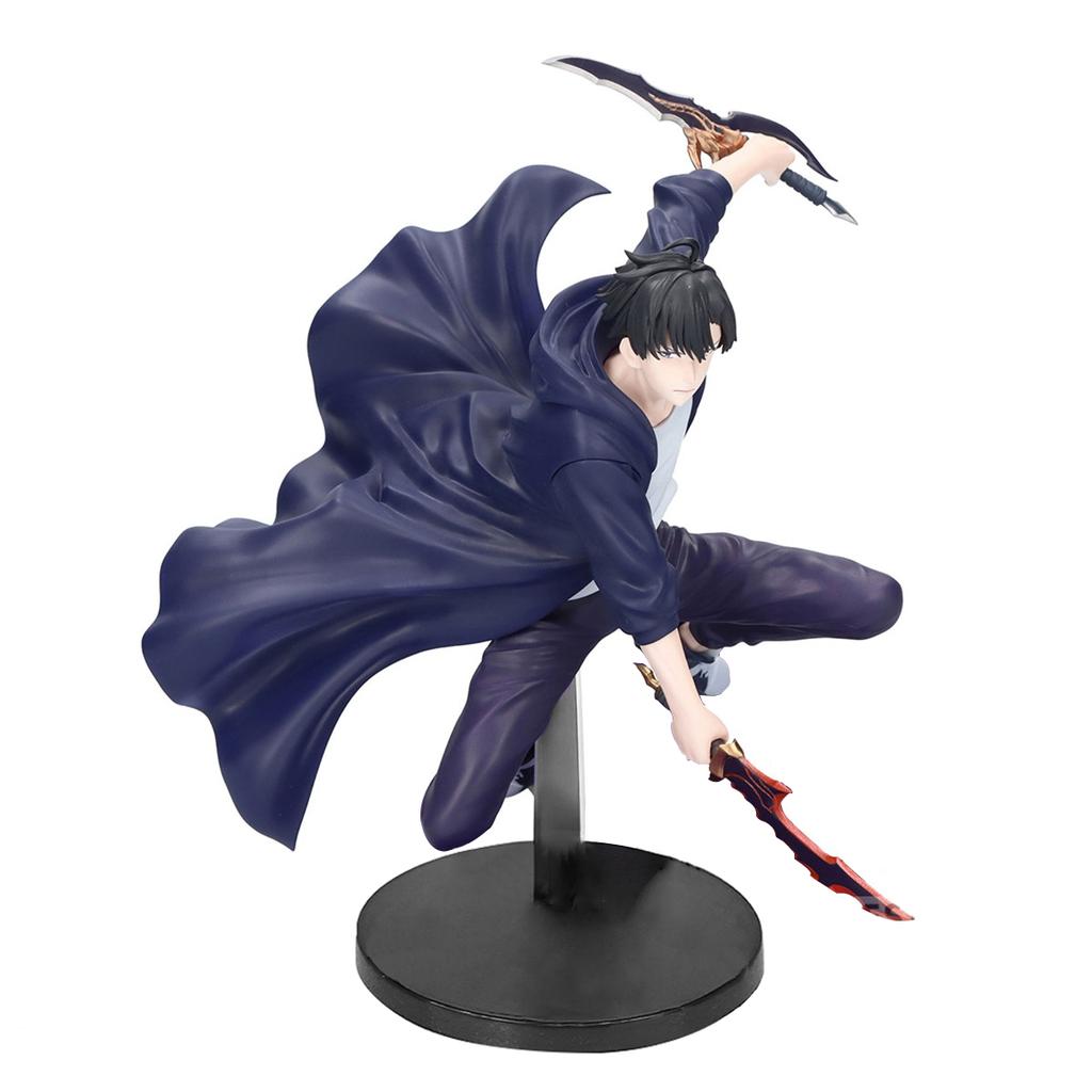 Solo Anime Figure Sung Jinwoo Battle pose Action Figure Sung Jin Woo figurine PVC Model handsome Collection Adult Boy Toys Gifts