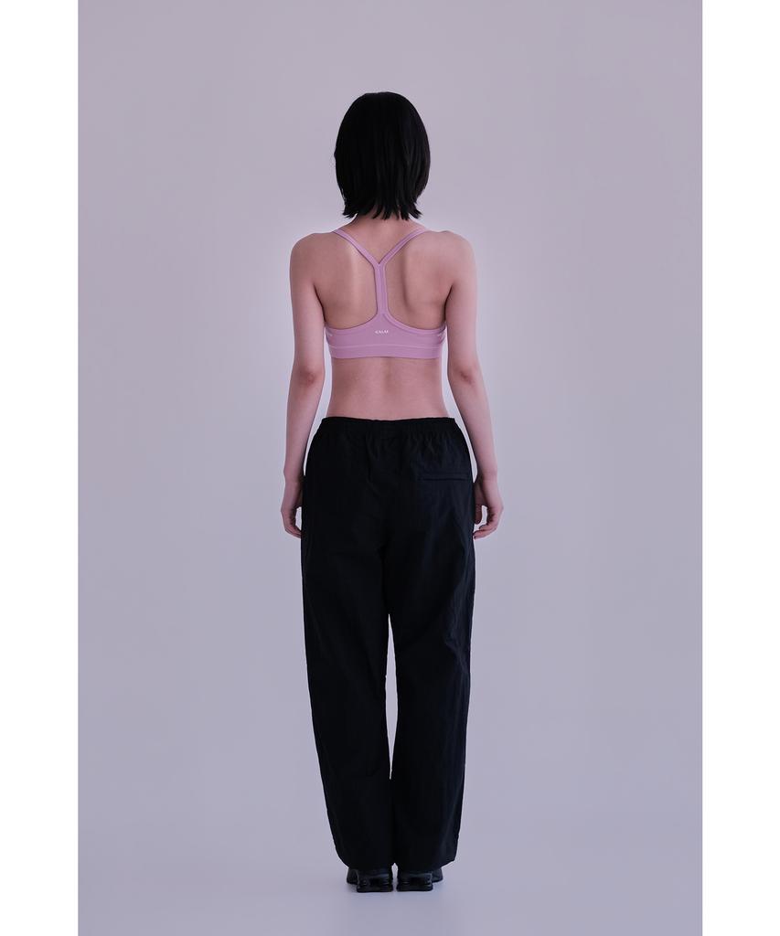Eolseukamela [Reorder] Lightweight Parachute Pants Women_Black