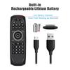 Backlit 2.4G Air Mouse Wireless Keyboard Russian English Version Voice Control 6-Axis Motion