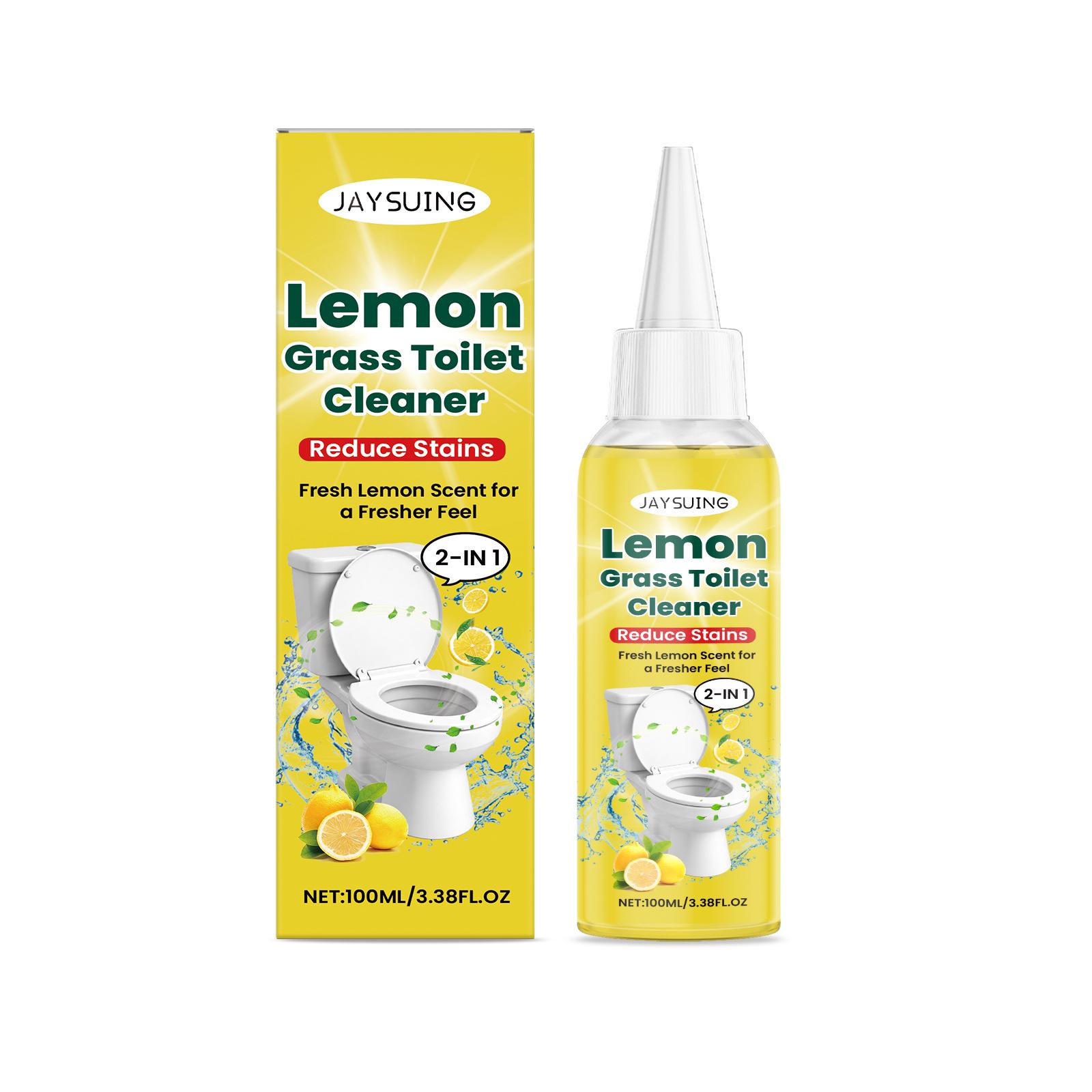 JAYSUING Lemongrass Toilet Cleaner: Fresh Scent, Plant-Based, Deep Cleans, Deodorizes, and Descale.
