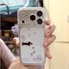 Space Shell Cartoon Case for Apple 17 Pro Max/16/15/14 – Girly, Transparent, High-end