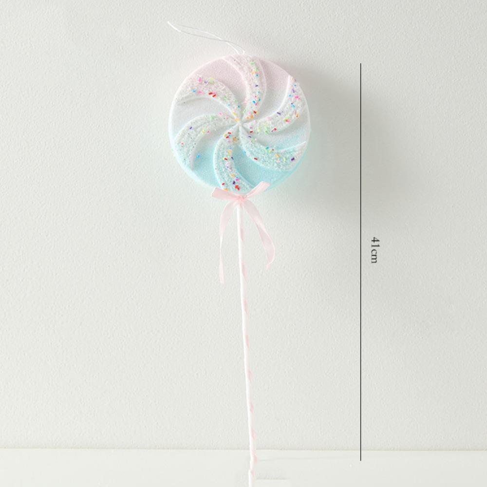 Multicolor Christmas Lollipop Decorations Foam Party Supplies Christmas Tree Embellishment Photo Props Scene Making