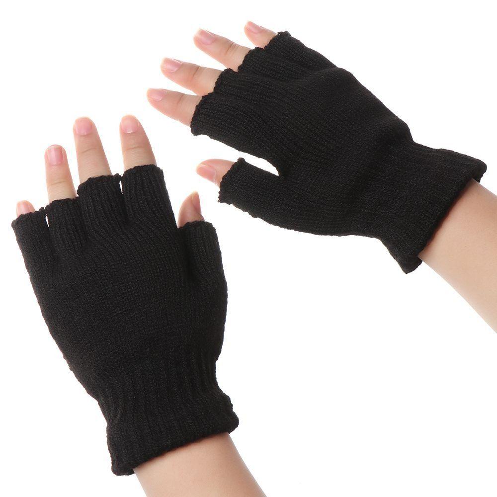 1 Pair Knitted Yoga Gloves Lightweight Cycling Gloves Fingerless Gloves Fitness Exercise
