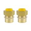 3/4 Inch Brass NPT Fittings Quick Connect Adapter Natural Gas Connector Quick Fixing for Water Oil Fuels  & Air Tool 