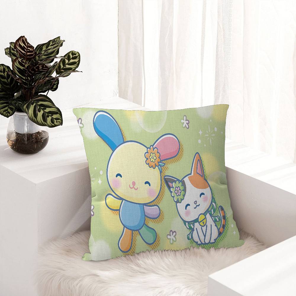Cartoon U-USAHANA Cute Cushion Cover Inches Farmhouse Decor Home Throw Pillow Covers for Couch Decorations