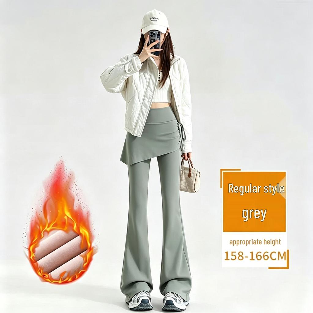 High-Waisted Shark Micro-Flare Yoga Pants for Women - Slimming, Butt-Lifting Sportswear for Spring/Autumn 2026